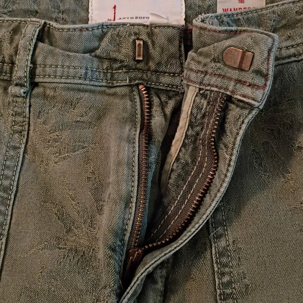 ANTHROPOLOGIE The Wanderer Embossed Pants - Picture 3 of 11